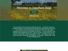 Tablet Screenshot of deerparkdogs.com